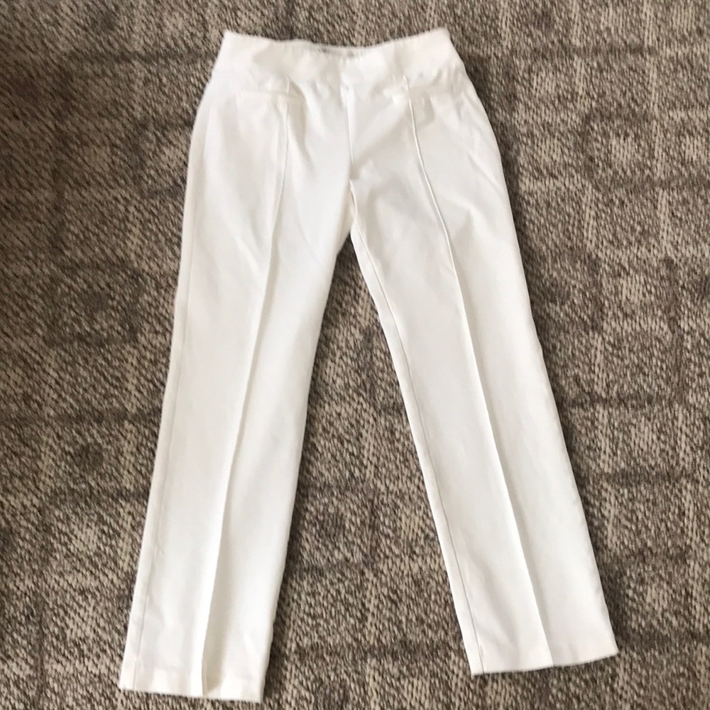 Winter white slacks. Winter weight.